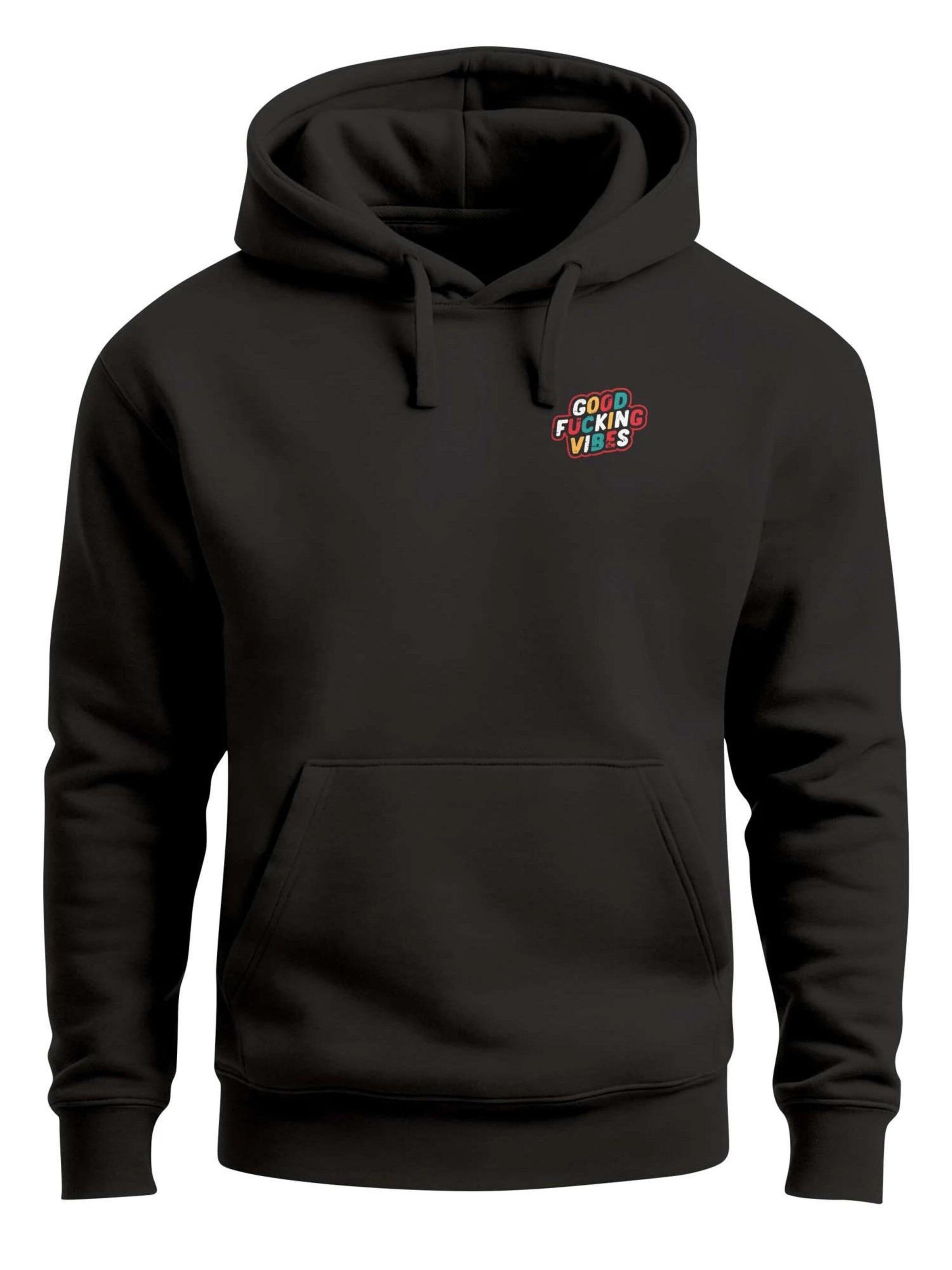 Neverless Sweatshirt 'Good Vibes'‌ in Schwarz