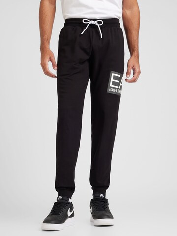 EA7 Emporio Armani Zúžený Kalhoty – černá: přední strana