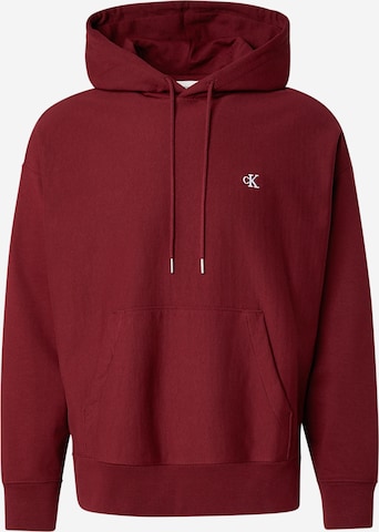 Calvin Klein Jeans Sweatshirt in Rood: voorkant