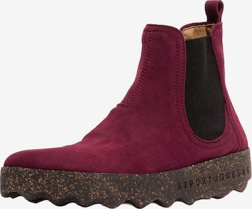 Chelsea Boots Asportuguesas en rouge : devant