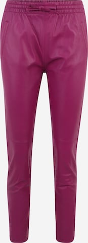 OAKWOOD Slim fit Pants 'GIFT' in Purple: front