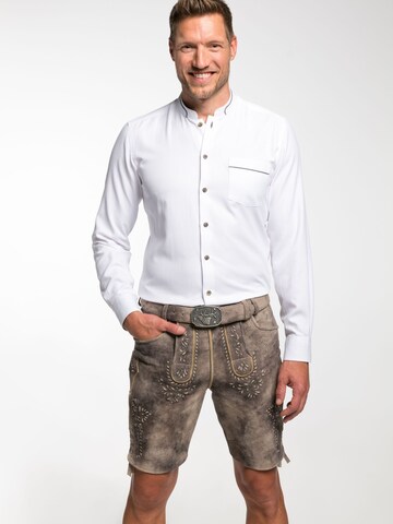 SPIETH & WENSKY Regular fit Traditional button up shirt in White: front