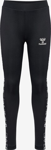 Coupe slim Pantalon de sport Hummel en noir : devant