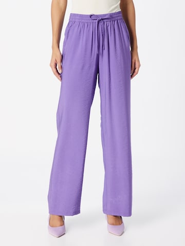 SISTERS POINT Wide leg Pants 'ELLA-PA3' in Purple: front