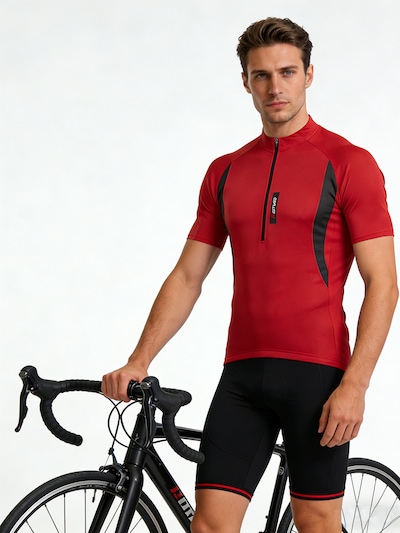 MEETWEE Functioneel shirt 'Cycling Quick Drying Top' in de kleur Rood, Productweergave