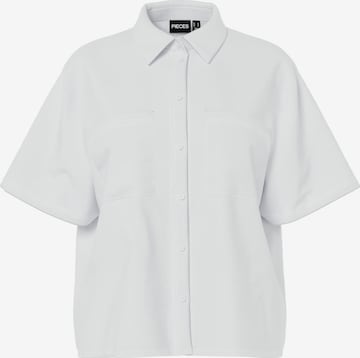Camicia da donna 'PCMELIA' di PIECES in bianco: frontale