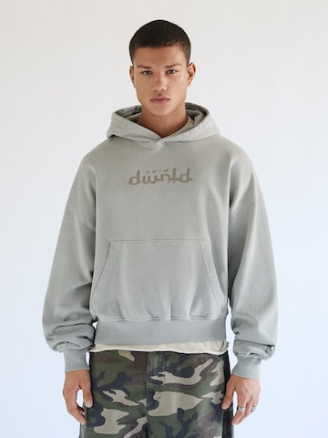 Felpa 'KINETICS' di Bershka in grigio: frontale