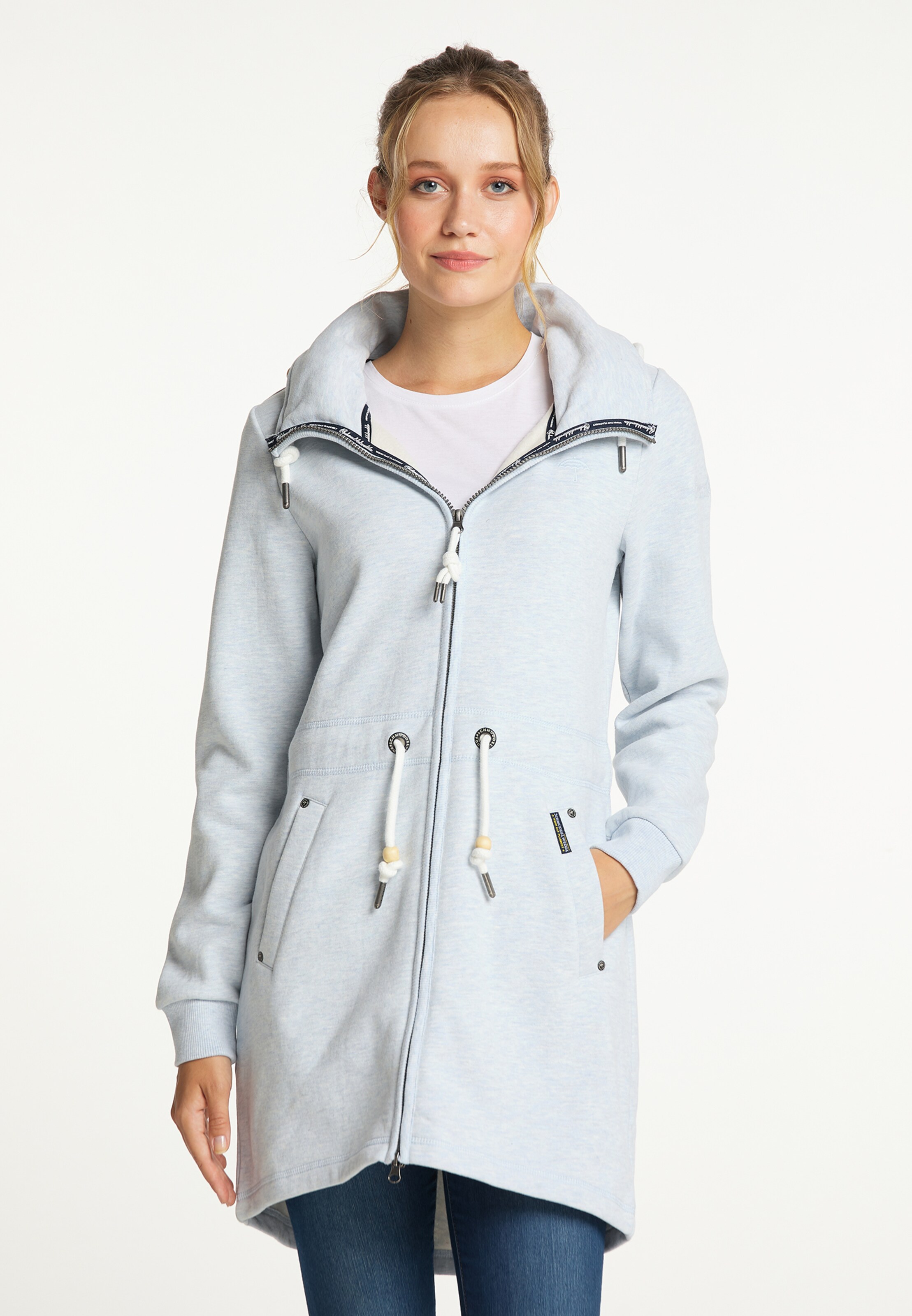 Frauen Sweat Schmuddelwedda Mantel in Blau, Hellblau - PL58347 Frauen Sweat Schmuddelwedda Mantel in Blau, Hellblau - PL58347