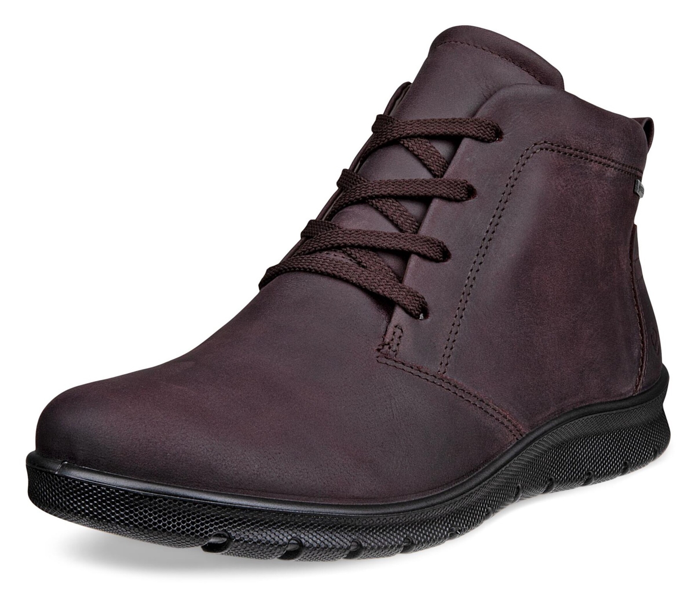ECCO Lace-Up Ankle Boots 'Babett' in Purple: front