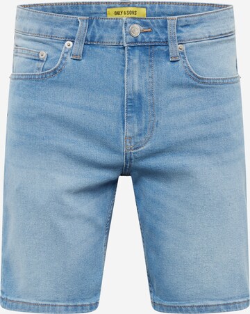 Only & Sons Regular Jeans 'WEFT' in Blauw: voorkant