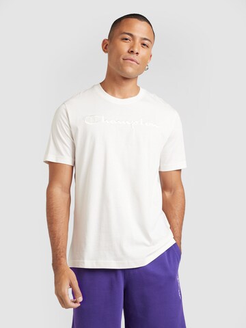 Champion Authentic Athletic Apparel - Camiseta en blanco: frente