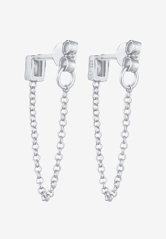 ELLI Ohrringe Ear Chain, Stein in Silber