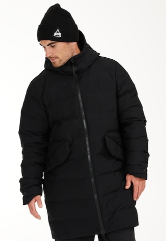 SOS Winter Coat 'Vars' in Black: front