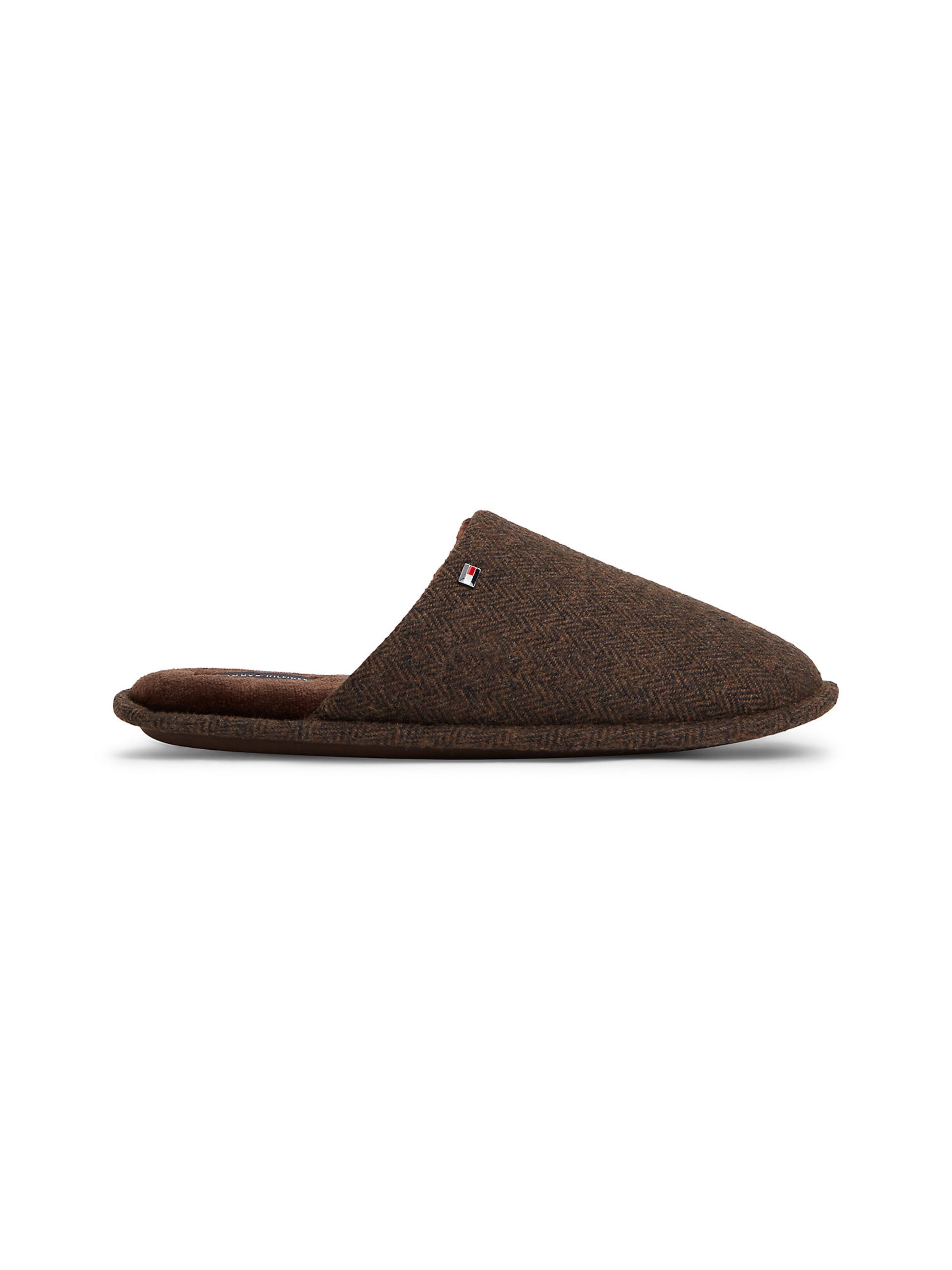 TOMMY HILFIGER Hausschuh in Braun