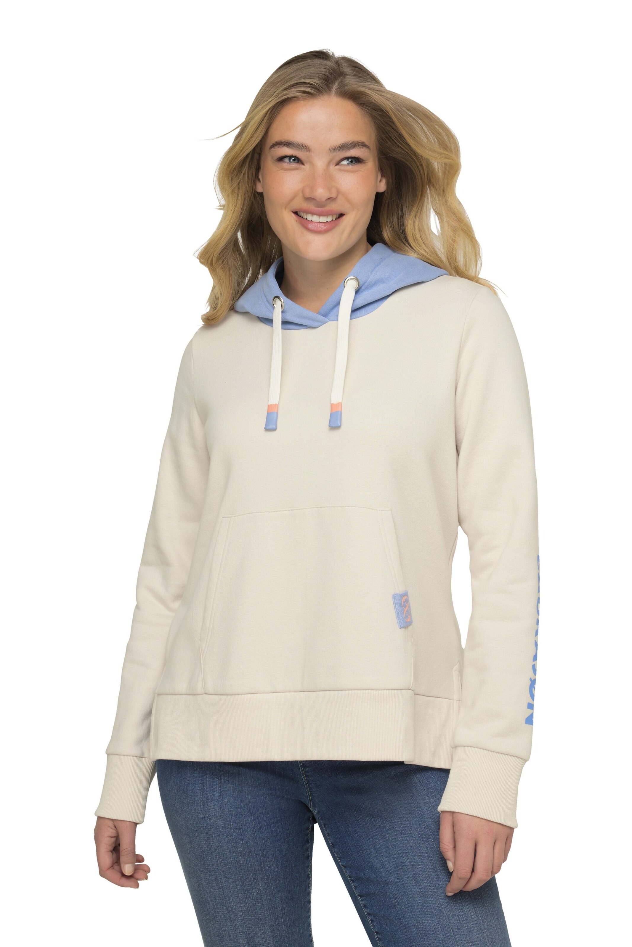 LAURASØN Sweatshirt in Beige: front