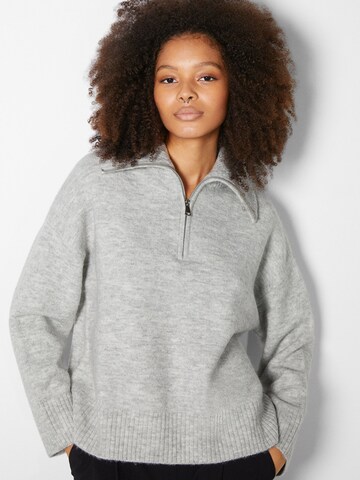 Bershka Sweater in Grey