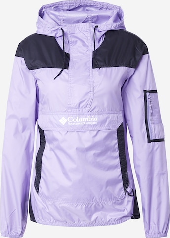 COLUMBIA - Casaco outdoor 'Challenger' em roxo: frente