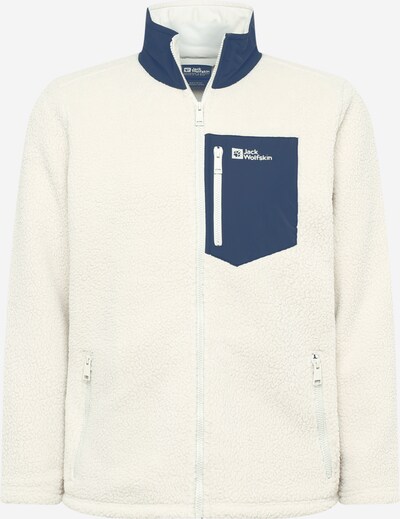 JACK WOLFSKIN Funktionsfleecejacke 'KINGSWAY' in navy / offwhite, Produktansicht