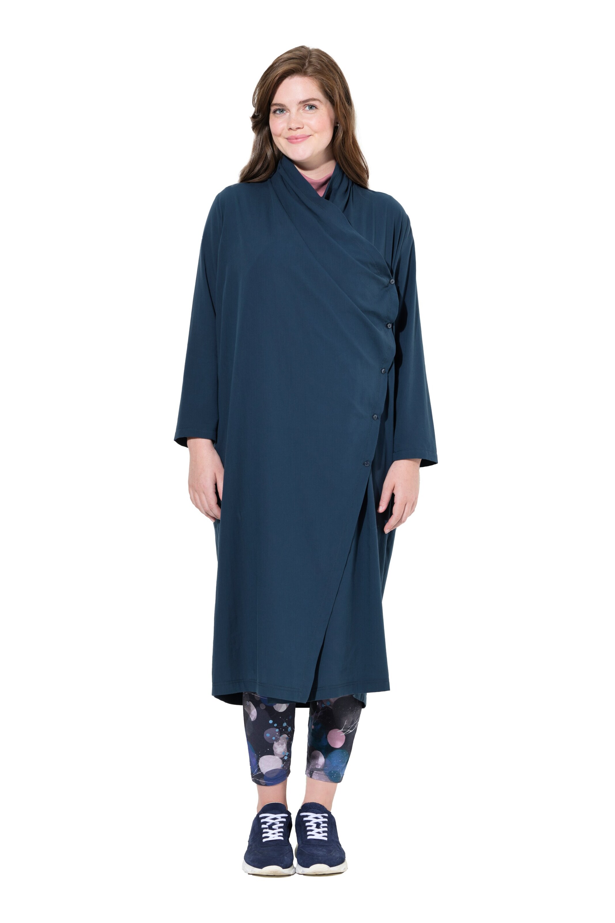 Ulla Popken Bluse in Blau: Vorderseite