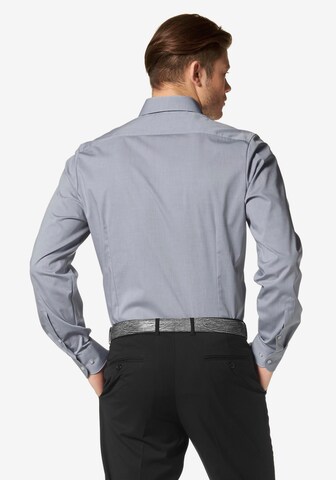 Slim fit Camicia business 'Level 5' di OLYMP in grigio