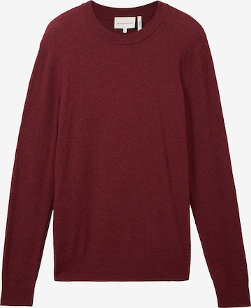 Pull-over TOM TAILOR en rouge : devant