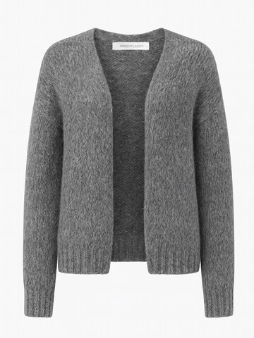 SASSYCLASSY Oversized Cardigan in Grey: front
