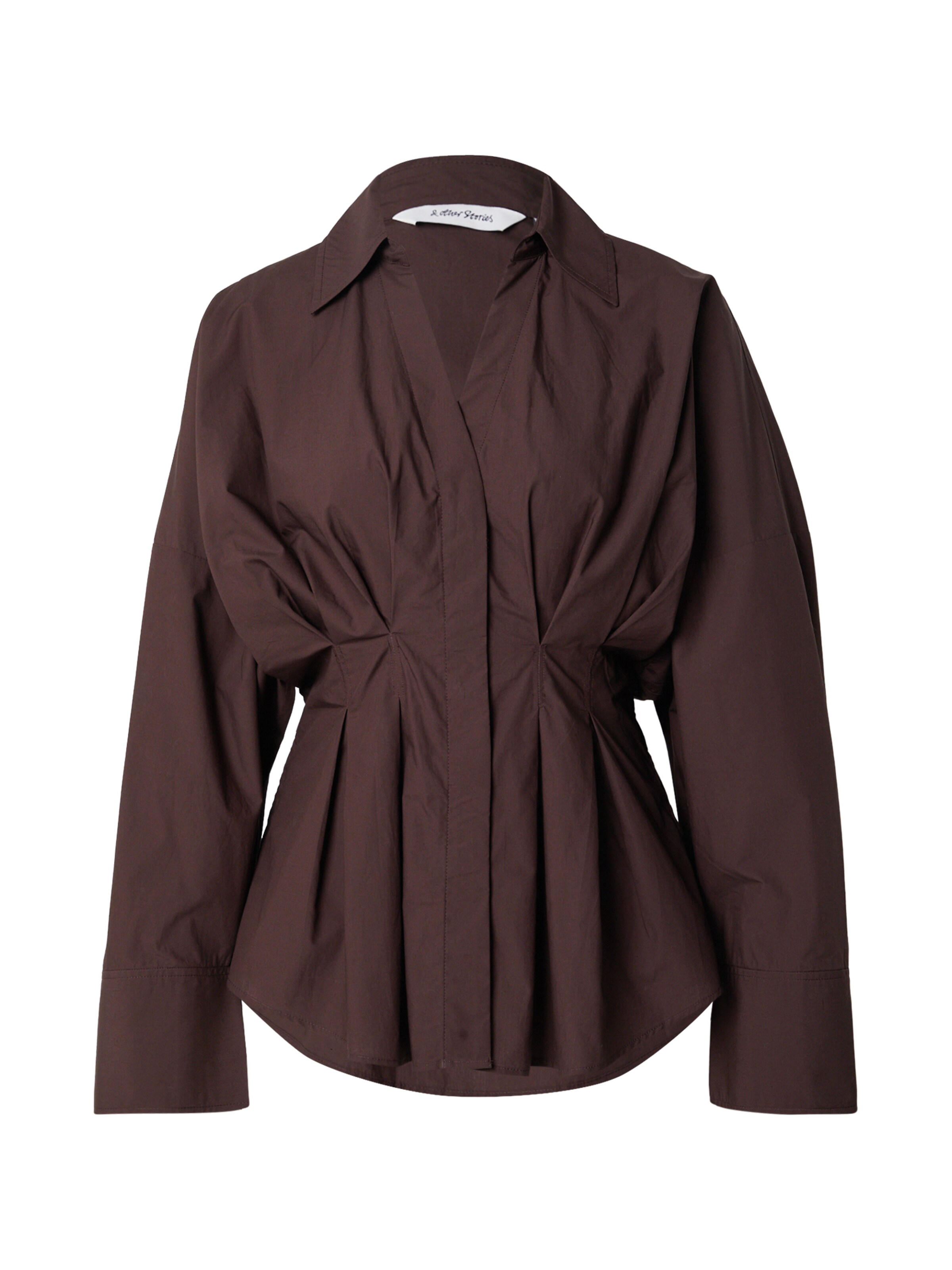 & Other Stories Μπλούζα σε καφέ: μπροστά