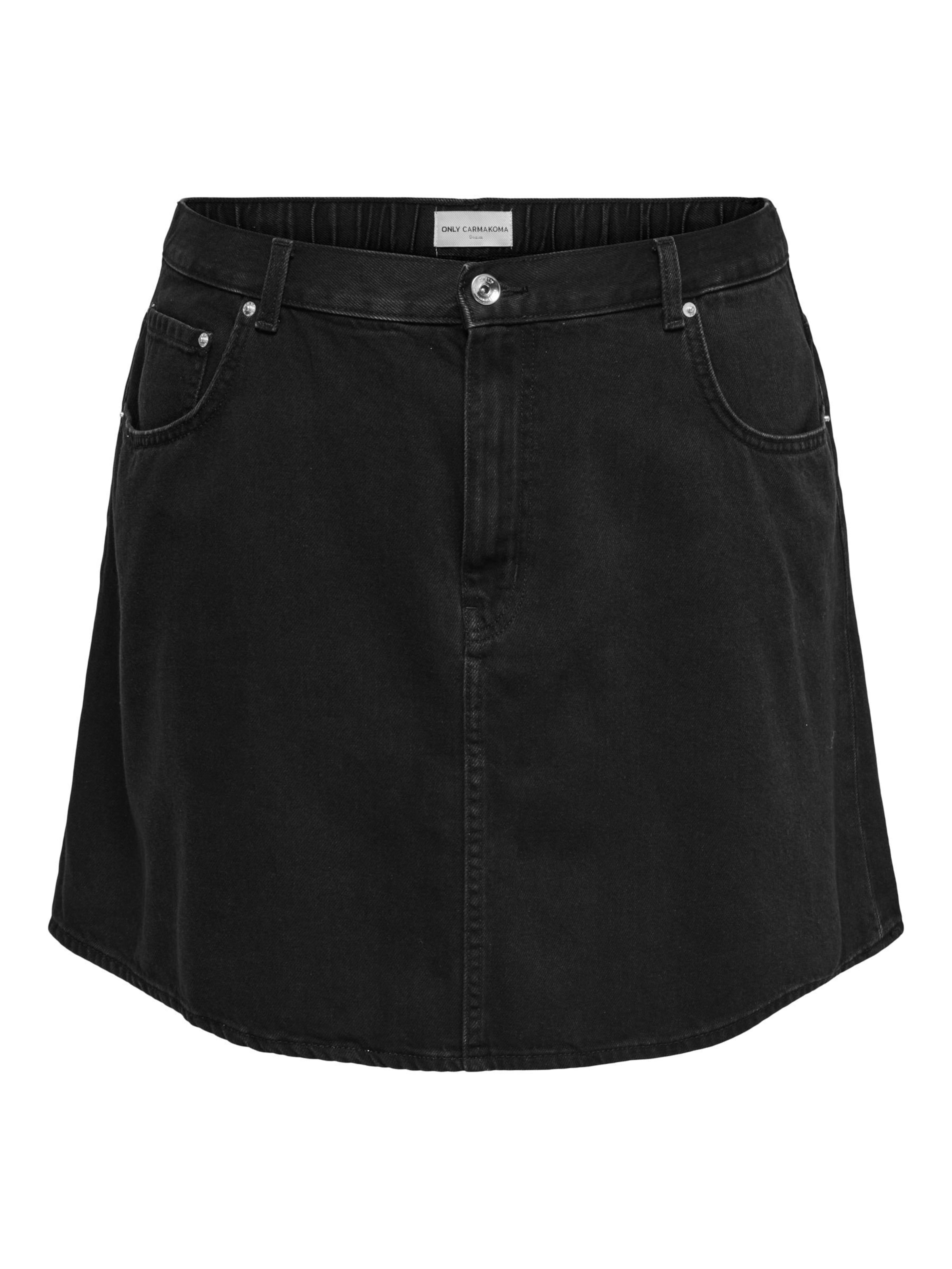 ONLY Carmakoma Rok 'CAREden' in Zwart: voorkant