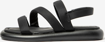 Espargatas - Sandália 'Kina' em preto: frente