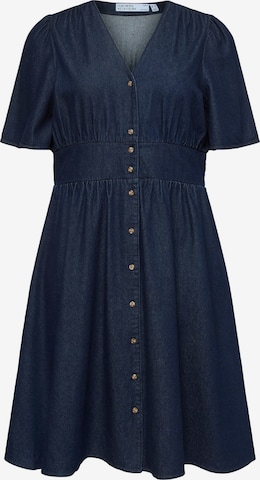 Vero Moda Curve Kleid 'VMCMelaney' in Blau: Vorderseite