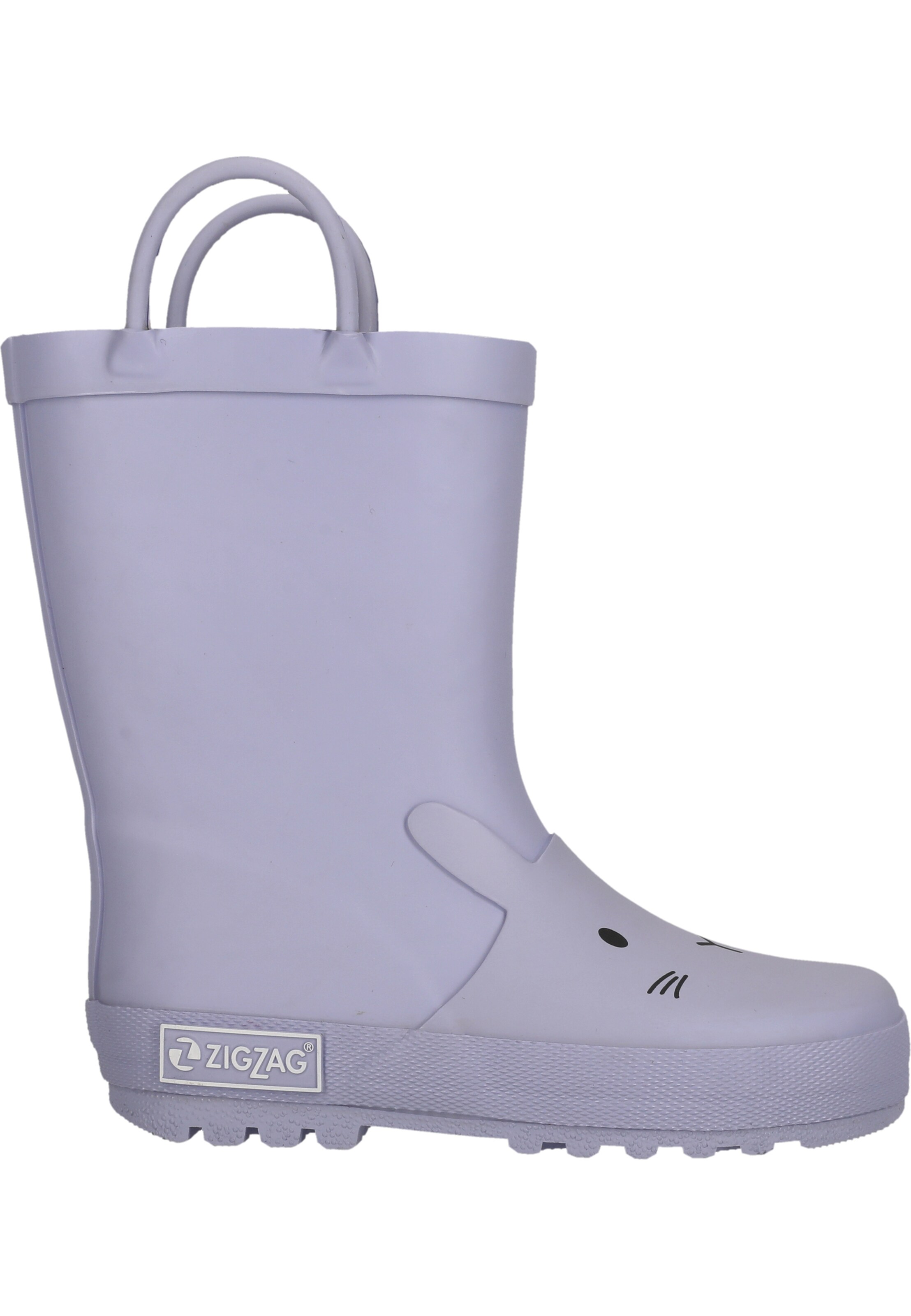 ZigZag Rubber Boots 'Solene' in Purple