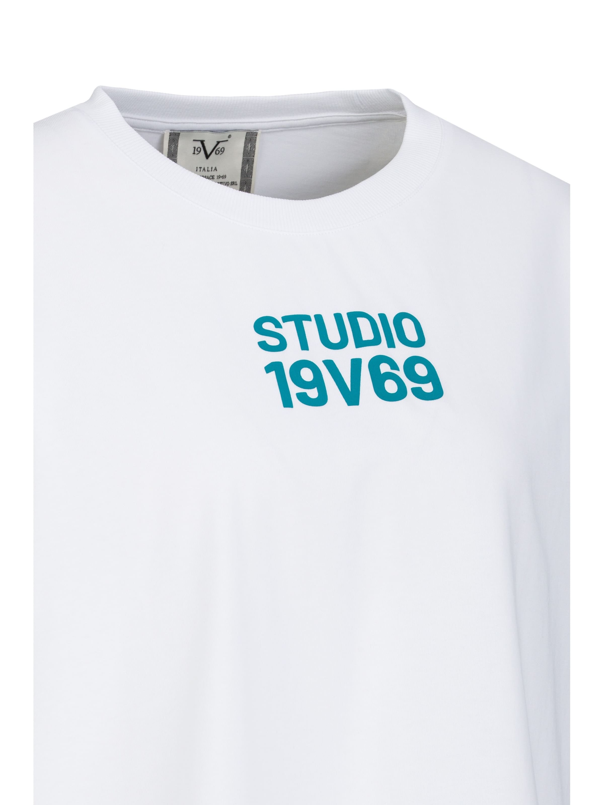 19V69 ITALIA T-Shirt 'Petonia Studio' in Weiß