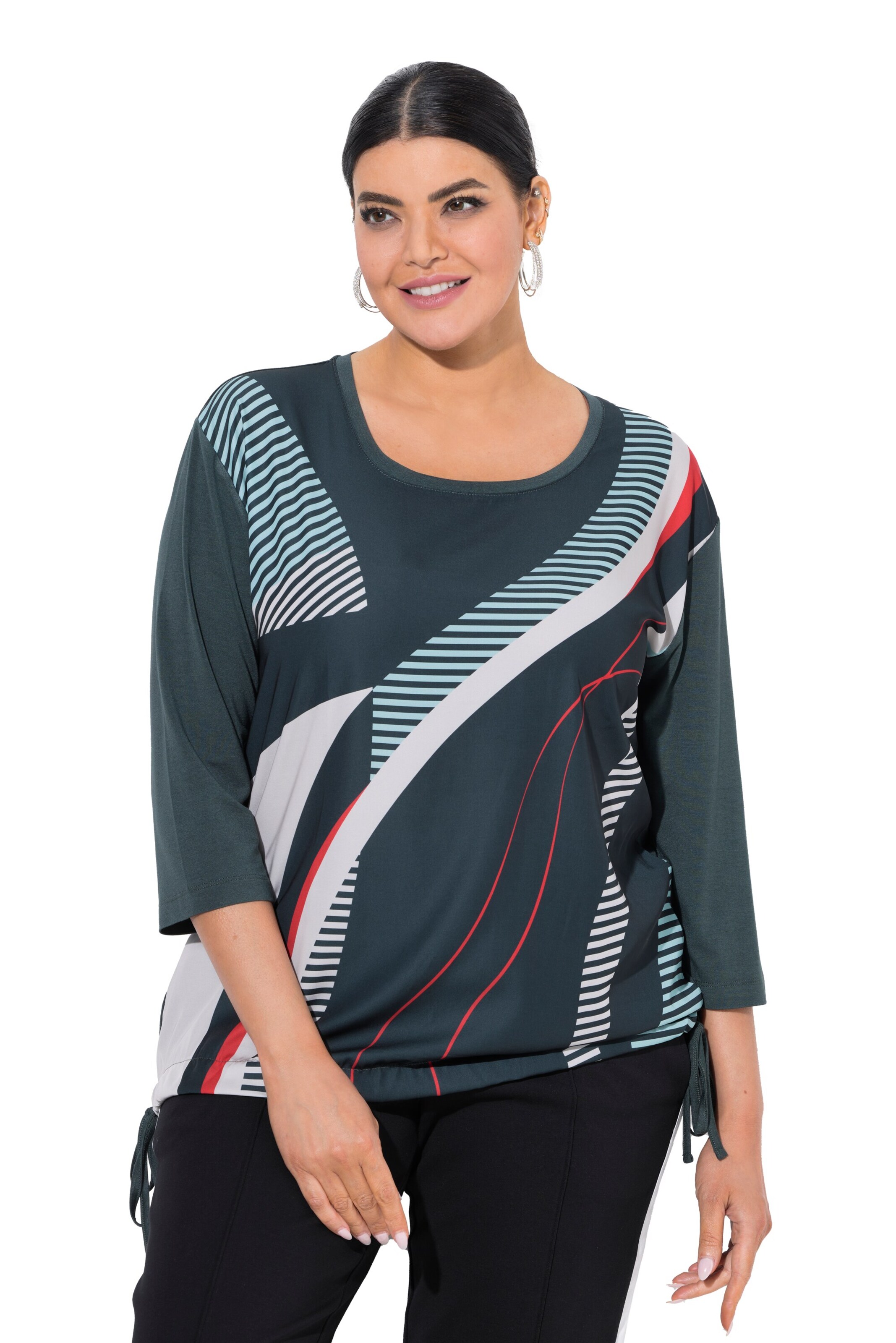 Ulla Popken Shirt in Blau: Vorderseite