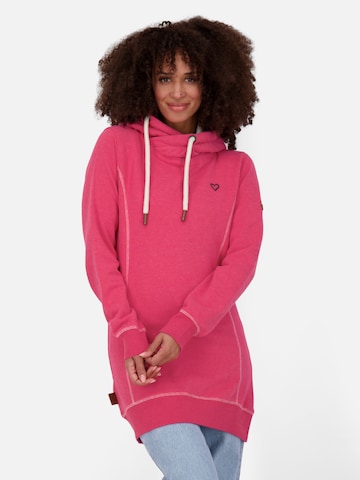 Sweat-shirt Alife and Kickin en rose : devant