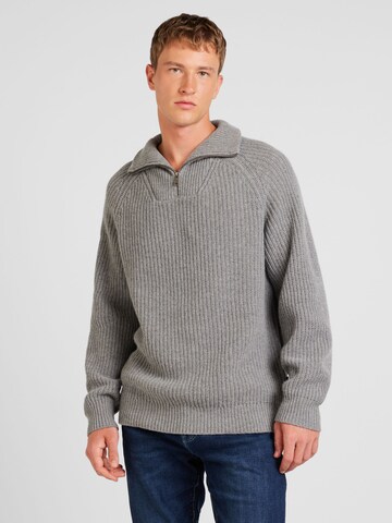 Carhartt WIP Pullover 'Marlon in Grau: Vorderseite