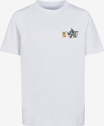 T-Shirt 'Tom and Jerry - Classic Heads' ABSOLUTE CULT en blanc : devant