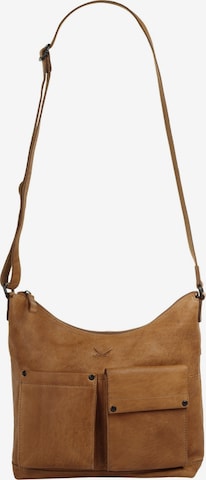 SANSIBAR Umhängetasche in Braun: Vorderseite