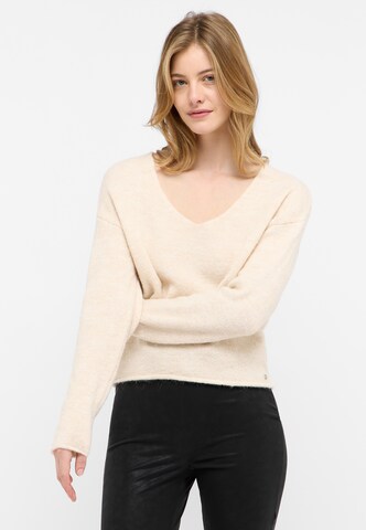 MUSTANG Pullover 'Laurie' in Weiß