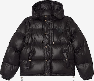 Veste d’hiver Le Temps Des Cerises en noir : devant