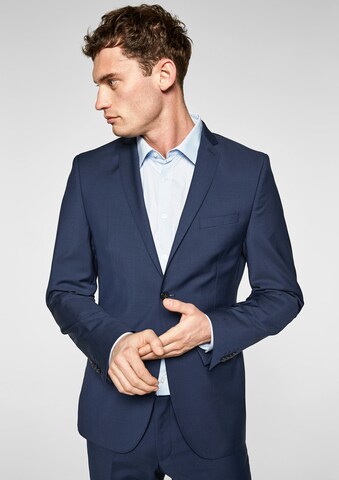 s.Oliver BLACK LABEL Slim Fit Sakko 'Cesano' in Blau: predná strana