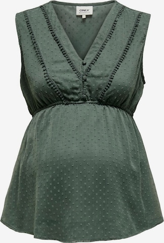 Only Maternity Blouse 'Mama' in Green: front