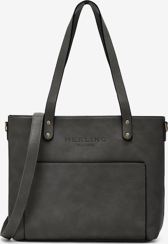 Herling Shopper 'Mauer' in Grau: Vorderseite
