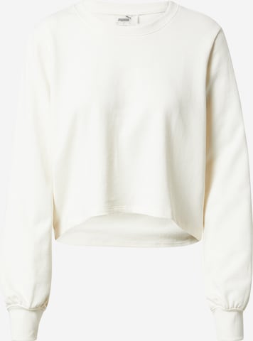 PUMA Athletic Sweatshirt 'EXHALE' in White: front