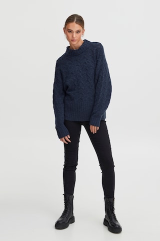 PULZ Jeans Sweater 'ASTRID' in Blue
