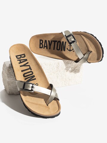 Bayton T-Bar Sandals 'JUNON' in Silver