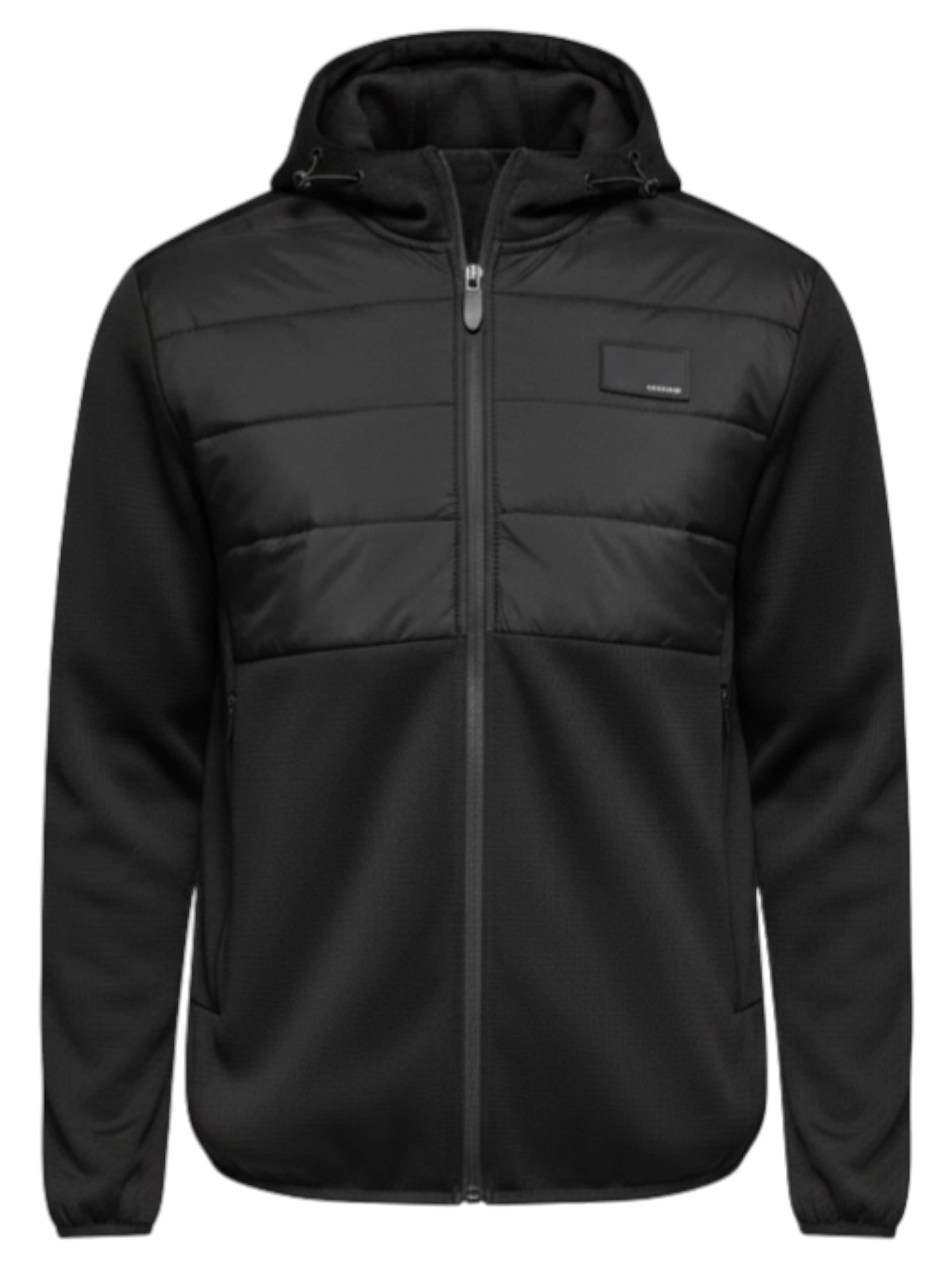 Ombre Jacke in Schwarz: Vorderseite
