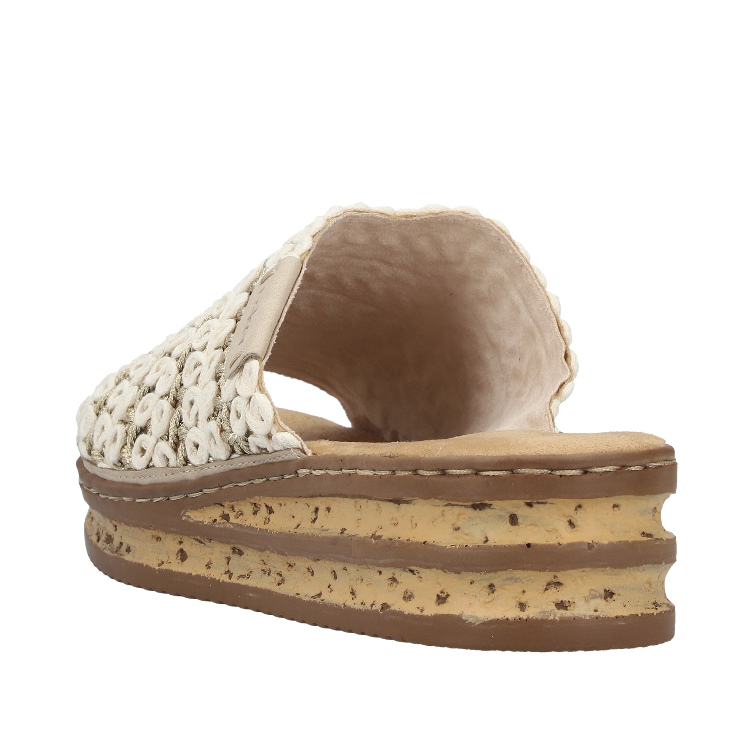 Rieker Pantoletten in Beige
