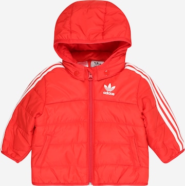 ADIDAS ORIGINALS Zimní bunda – červená: přední strana