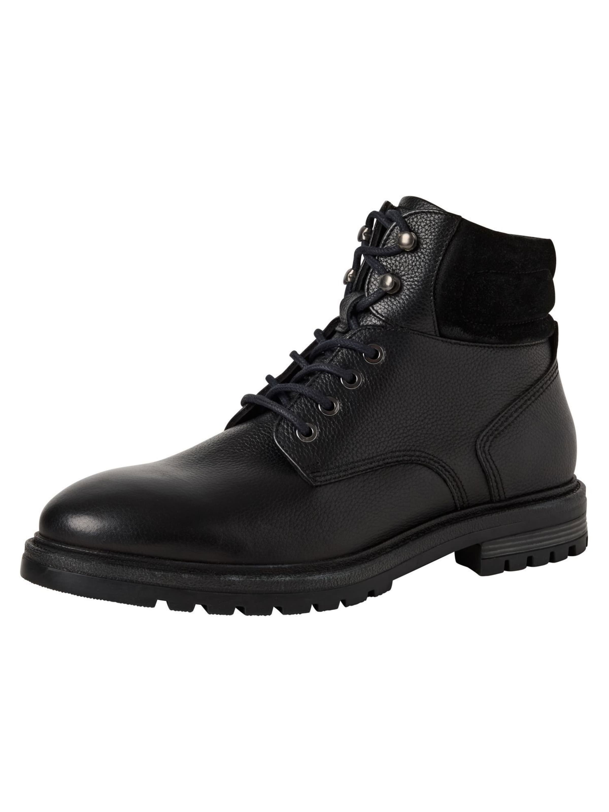 Tamaris Lace-up boot in Black: front