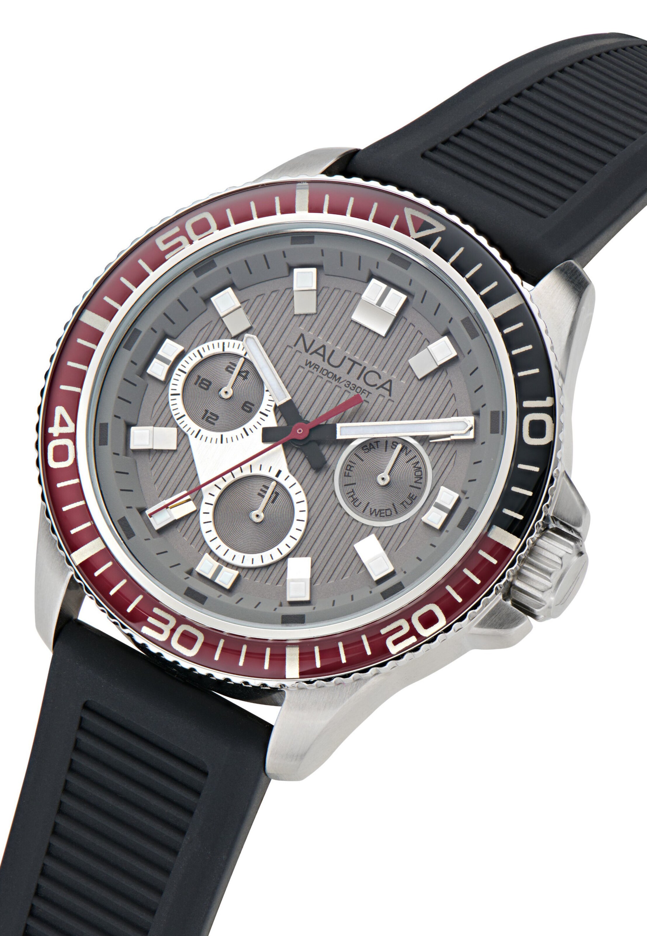 NAUTICA Uhr 'Windrose' in Schwarz